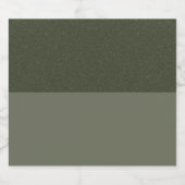 カスタムMoss Green Dual Tone Label リキュールボトルラベル (シングルラベル)