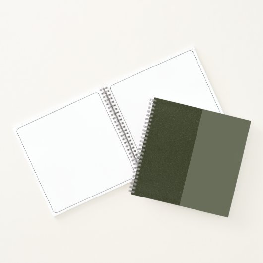 カスタムMoss Green Dual-Tone Textured Sketchbook ノートブック (内部)