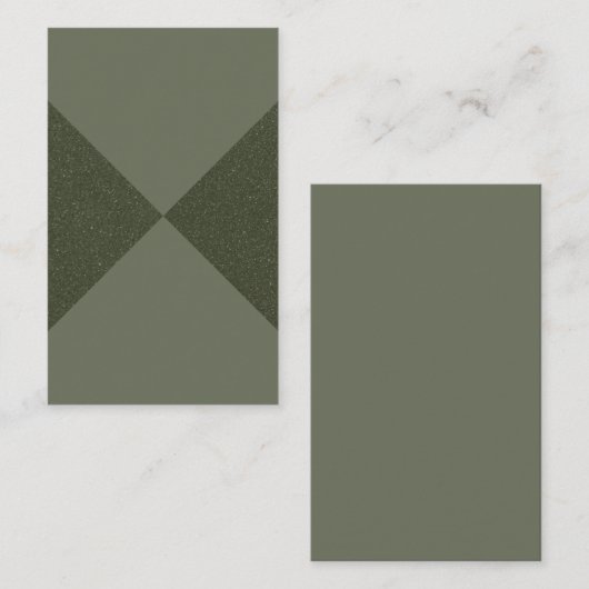 カスタムMoss Green X Pattern名刺 名刺 (正面/裏面)