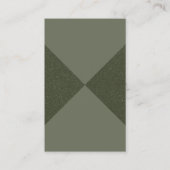 カスタムMoss Green X Pattern名刺 名刺 (正面)