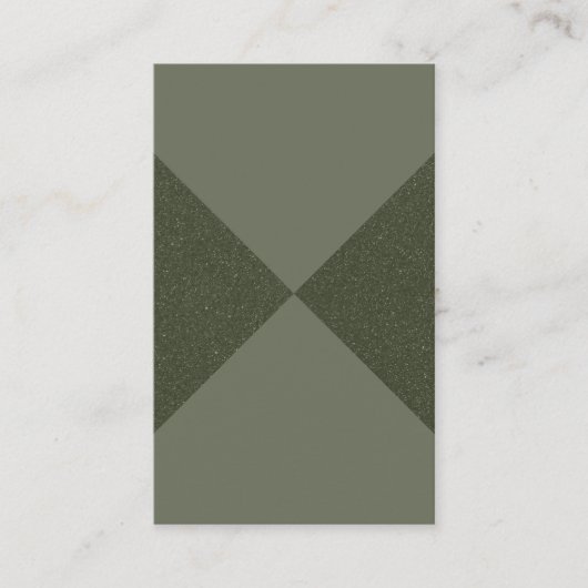 カスタムMoss Green X Pattern名刺 名刺 (正面)