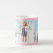 カスタムMothers DayフォトコラージュPink/Blue コーヒーマグカップ (中央)