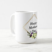 "カスタムMother's Day Coffee Mug – テキストの追加" コーヒーマグカップ (正面左)