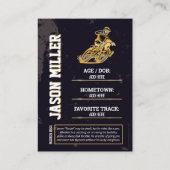 カスタムMotocrossトレーディングカード、編集可能ダートバイク コーリングカード (裏面)