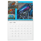 カスタムMotorcycle絵を描 midi 12ヶ月 カレンダー (3月 2026)