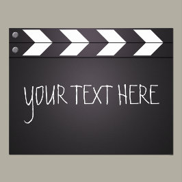 カスタムMovie Director Clapboard Your Text ポスター