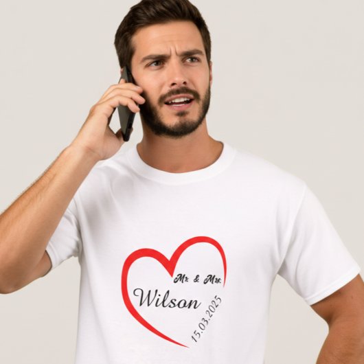 カスタムMr. & Mrs.シャツ Tシャツ