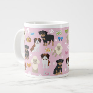 カスタムMug Jumbo – ドッググループ2 ジャンボコーヒーマグカップ