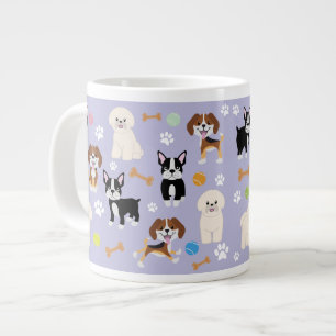 カスタムMug Jumbo – ドッググループ4 ジャンボコーヒーマグカップ