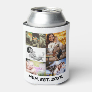カスタムMum EST 20XX 6フォトコラージュクーラーボックス 缶クーラー