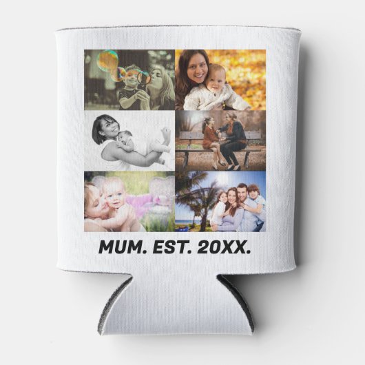 カスタムMum EST 20XX 6フォトコラージュクーラーボックス 缶クーラー (正面)