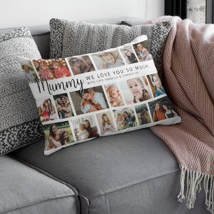 カスタムMummy 18 Photo Collage ランバークッション