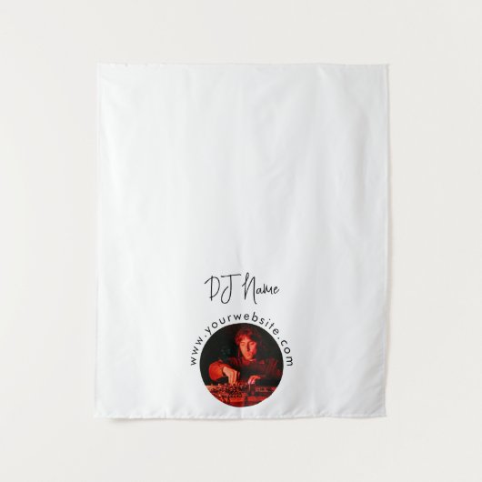 カスタムMusic DJカスタムフォトテーブルランナーバナー タペストリー (正面)