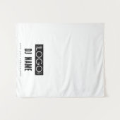 カスタムMusic DJ Business Logoテーブルランナーバナー タペストリー (正面(横))