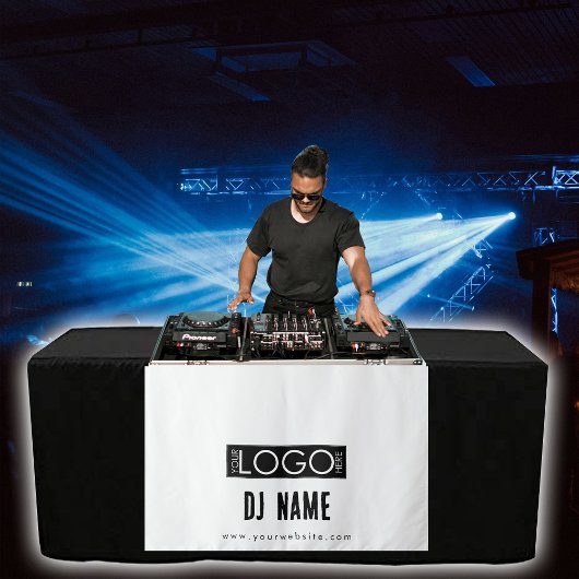 カスタムMusic DJ Business Logoテーブルランナーバナー タペストリー