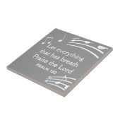 カスタムMUSIC NOTES モダン Gray Christian タイル (側面)