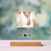 カスタムMusic Player – 写真と名前の追加 アクリルサイン (ニュートラル)