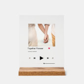 カスタムMusic Player – 写真と名前の追加 アクリルサイン (正面)