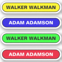 カスタムMy Name Tags - Waterproof School Stickers