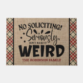 カスタムNAMEの追加No Adging Do Not Make 風変わり ドアマット (正面)