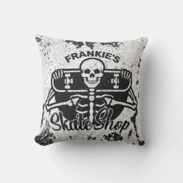 カスタムNAMEスカル・スケートボードスケートショップ クッション