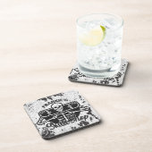 カスタムNAMEスカル・スケートボードスケートショップ コースター (右側)