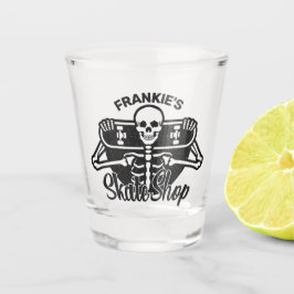 カスタムNAMEスカル・スケートボードスケートショップ ショットグラス