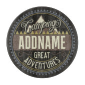 カスタムNAMEファミリーキャンプトリップキャンプ懇親会 カッティングボード (正面)