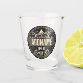 カスタムNAMEファミリーキャンプトリップキャンプ懇親会 ショットグラス