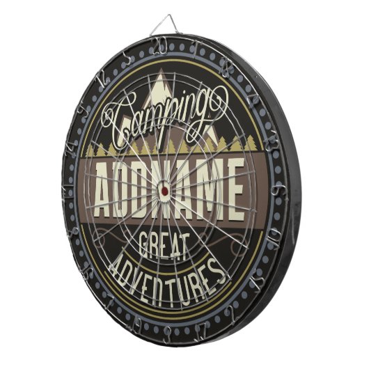 カスタムNAMEファミリーキャンプトリップキャンプ懇親会 ダーツボード (正面右)