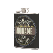 カスタムNAMEファミリーキャンプトリップキャンプ懇親会 フラスク (左)