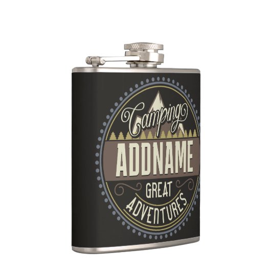 カスタムNAMEファミリーキャンプトリップキャンプ懇親会 フラスク (右)