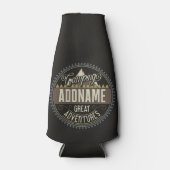 カスタムNAMEファミリーキャンプトリップキャンプ懇親会 ボトルクーラー (正面)