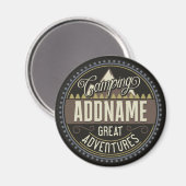 カスタムNAMEファミリーキャンプトリップキャンプ懇親会 マグネット (正面/裏面)