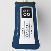 カスタムNavy Blue Business Logoブランド ゴルフヘッドカバー (回転90)