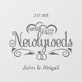 カスタムNewlyweds Forever & Always Window ウィンドウサイン (シート)