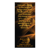 カスタムNight Reeds抽象芸術ビジネステンプレート ラックカード (裏面)