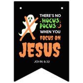 カスタムNO HOCUS POCUS CHRISTIANハロウィーン バンティングフラッグ (第1の旗)