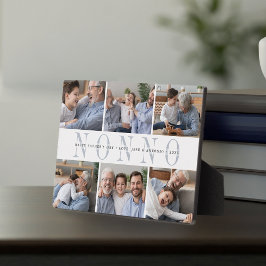 カスタムNonno孫フォトコラージュ フォトプラーク