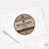 カスタムNorth Pole Productions Christmas Stickers ラウンドシール (封筒)