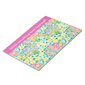 カスタムNotepadまたはJotter、Primroses、Pinkかわいらし ノートパッド (アングル)
