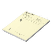 カスタムNotepad - Editable Doctor RX ノートパッド (回転)