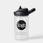 カスタムOffice Businessロゴブランディング2行文字 ウォーターボトル (左面)