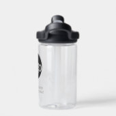 カスタムOffice Businessロゴブランディング2行文字 ウォーターボトル (背面)