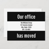 カスタムOffice Moving Announcementはがき 案内ポストカード (正面/裏面)