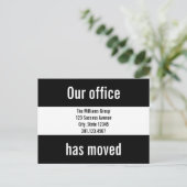 カスタムOffice Moving Announcementはがき 案内ポストカード (スタンド正面)