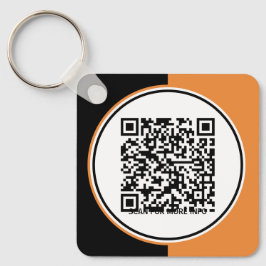 カスタムOrange Promotional Business Logoブランド キーホルダー