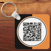 カスタムOrange Promotional Business Logoブランド キーホルダー (正面)