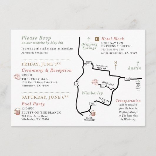 カスタムORDER – のマ結婚ップカード エンクロージャーカード (正面)