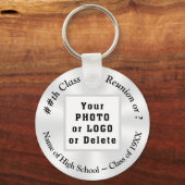 カスタムOrdered Logoクラス懇親会Keychain キーホルダー (正面)